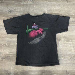 Vintage WWF 1994 HART ATTACK TOUR Wrestling Tee Shirt Large Undertaker Bret Hart